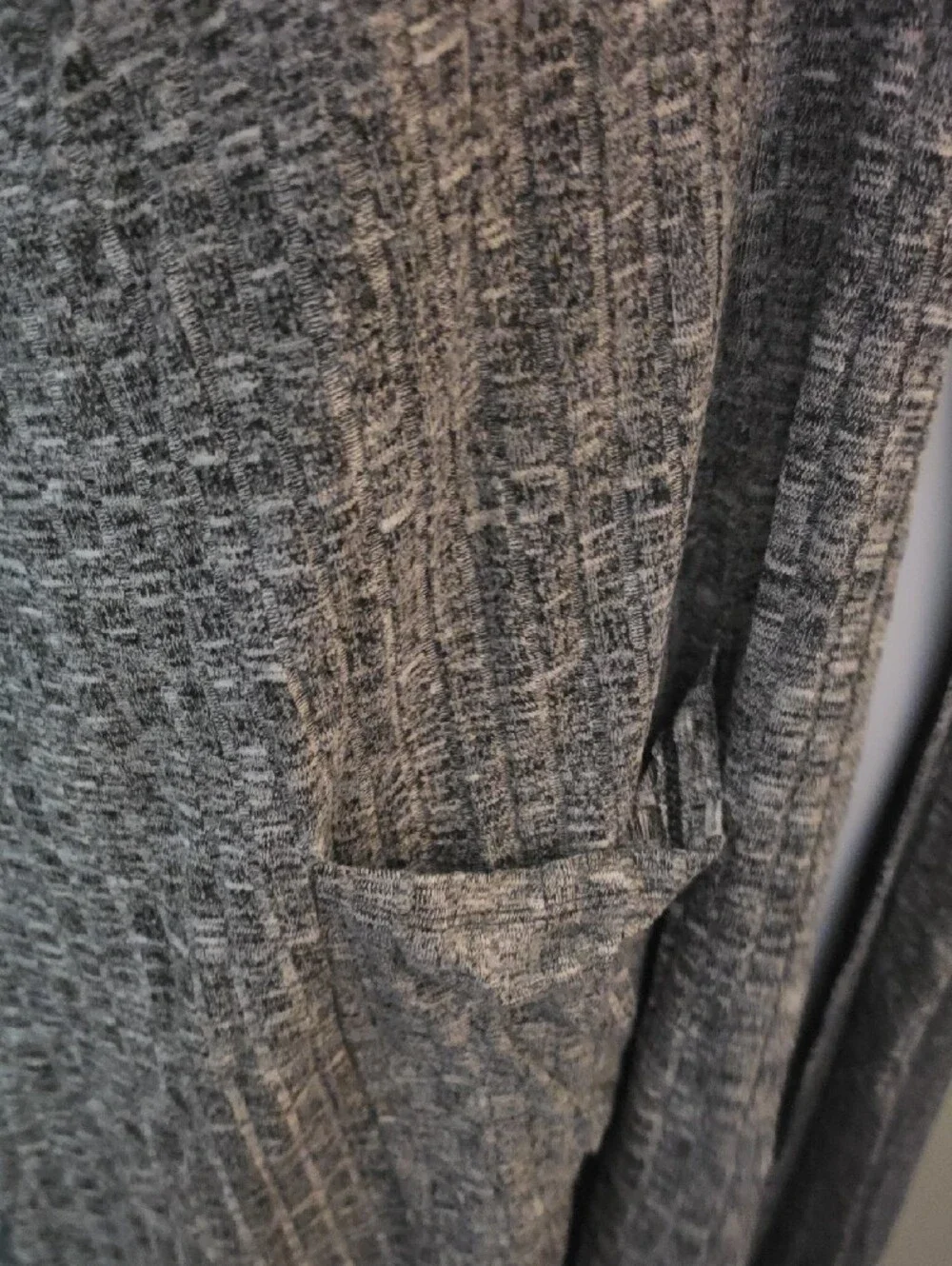 XL LuLaRoe Long Open-Front Ribbed Cardigan - Gray